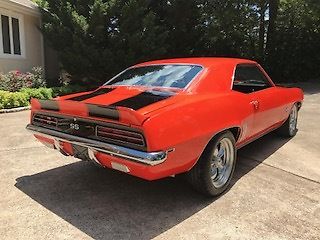 1969 Orange Chevrolet Camaro Coupe