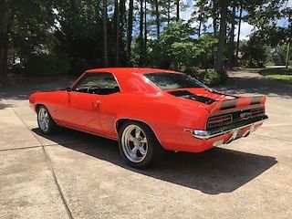 1969 Orange Chevrolet Camaro Coupe