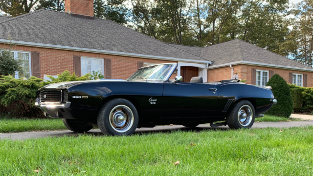 1969 Black Chevrolet Camaro Convertible