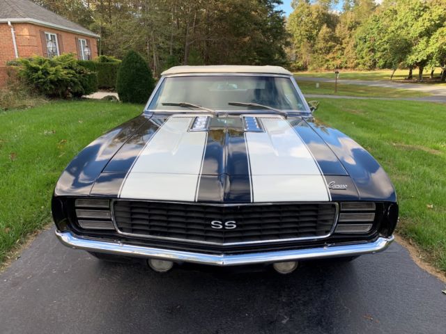 1969 Black Chevrolet Camaro Convertible