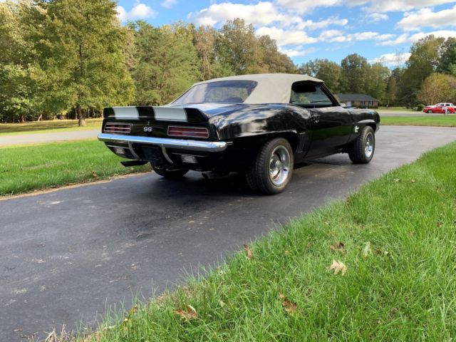 1969 Black Chevrolet Camaro Convertible