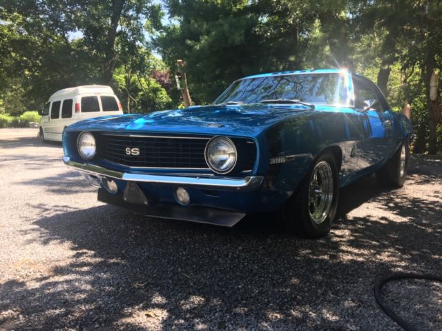 1969 Blue Chevrolet Camaro