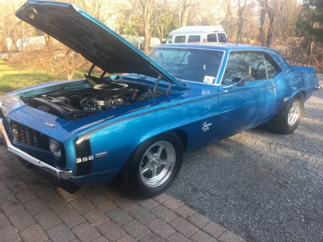 1969 Blue Chevrolet Camaro