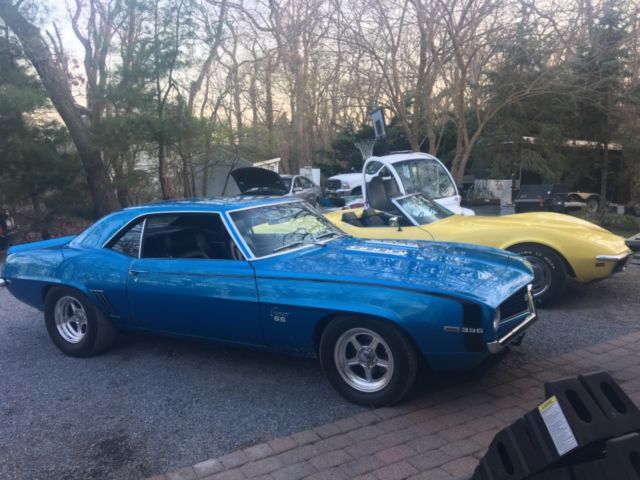 1969 Blue Chevrolet Camaro