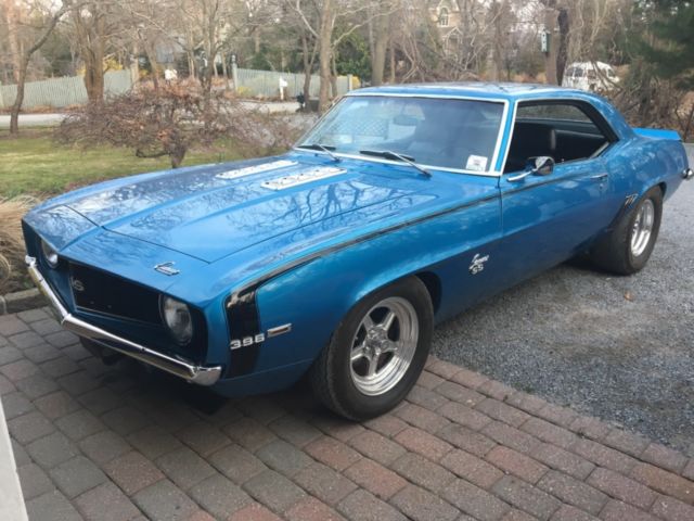 1969 Blue Chevrolet Camaro