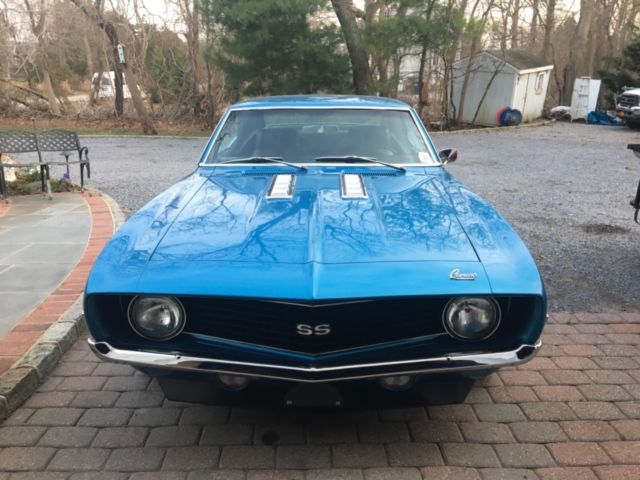 1969 Blue Chevrolet Camaro