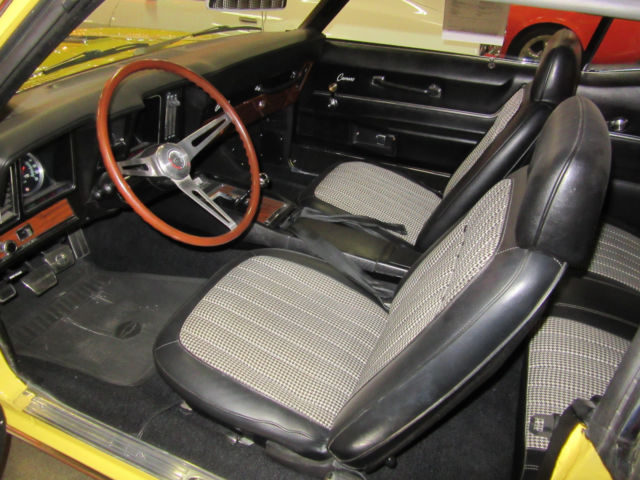 1969 Yellow Chevrolet Camaro Coupe