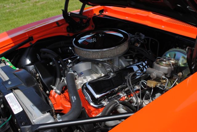 1969 Orange Chevrolet Camaro Convertible