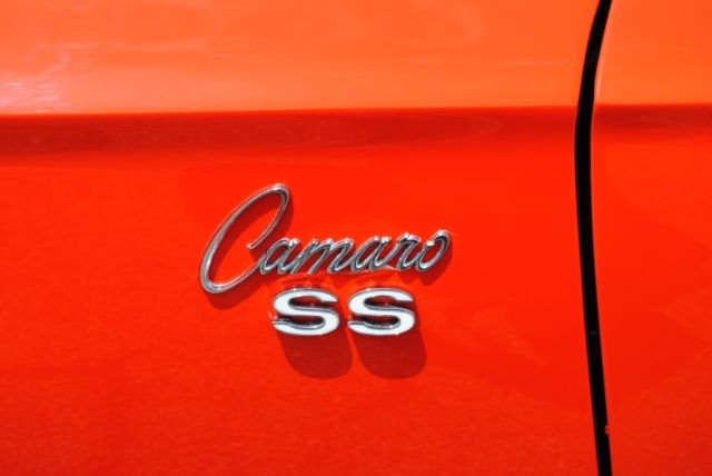 1969 Orange Chevrolet Camaro Convertible