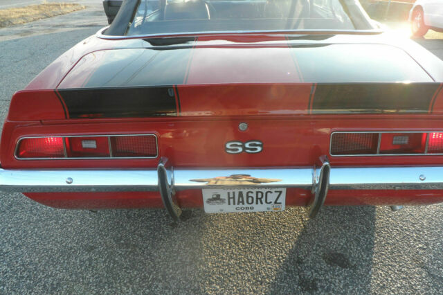 1969 Red Chevrolet Camaro Convertible