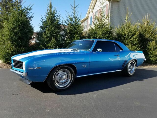 1969 Lemans Blue w/White Racing Stripes Chevrolet Camaro Coupe