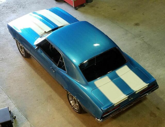 1969 Lemans Blue w/White Racing Stripes Chevrolet Camaro Coupe