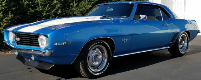 1969 Lemans Blue w/White Racing Stripes Chevrolet Camaro Coupe