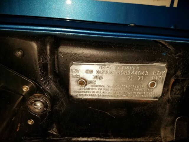 1969 Lemans Blue w/White Racing Stripes Chevrolet Camaro Coupe