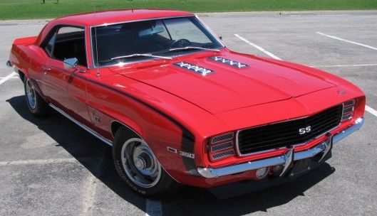 1969 Red Chevrolet Camaro Coupe