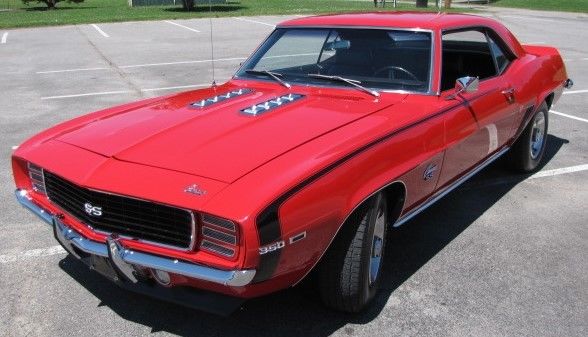 1969 Red Chevrolet Camaro Coupe