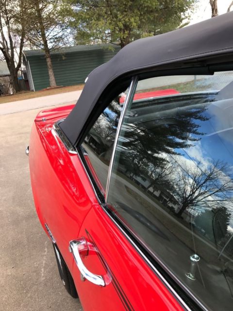 1969 Red Chevrolet Camaro Convertible