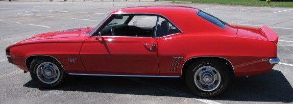 1969 Red Chevrolet Camaro Coupe
