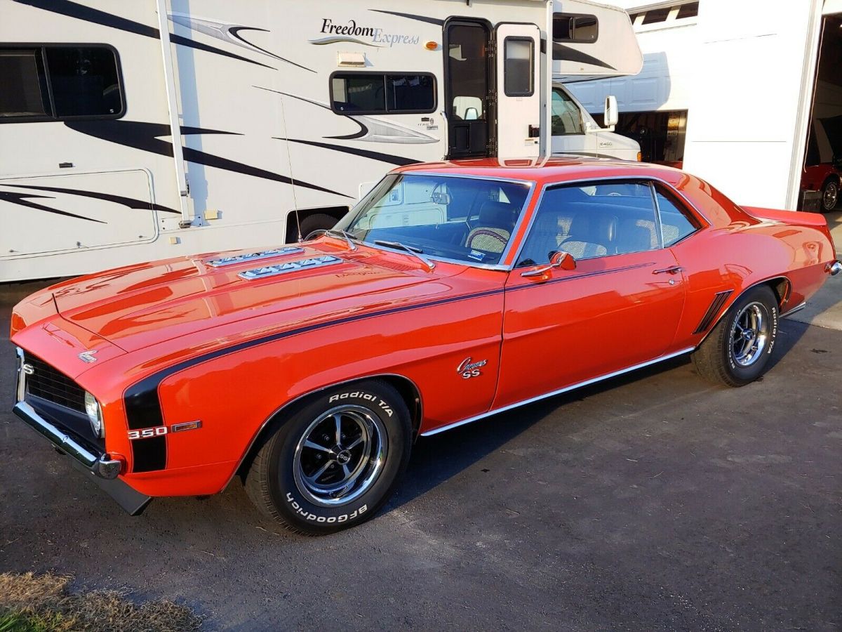 1969 Orange Chevrolet Camaro Coupe