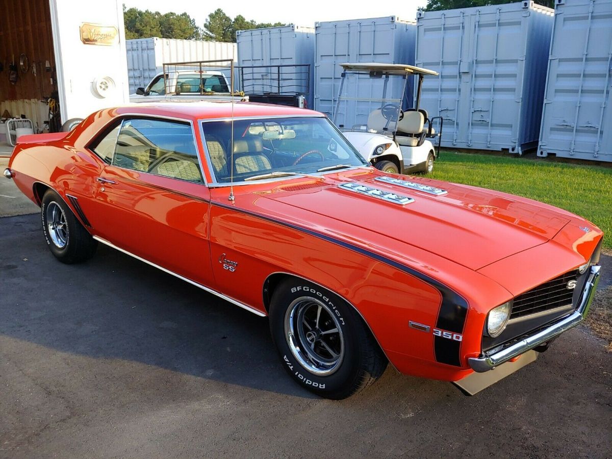 1969 Orange Chevrolet Camaro Coupe