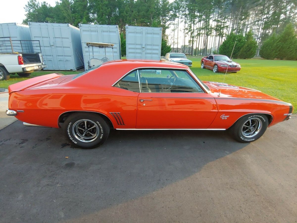 1969 Orange Chevrolet Camaro Coupe