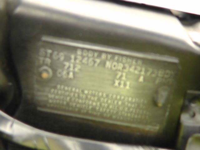 1969 Blue Chevrolet Camaro Convertible