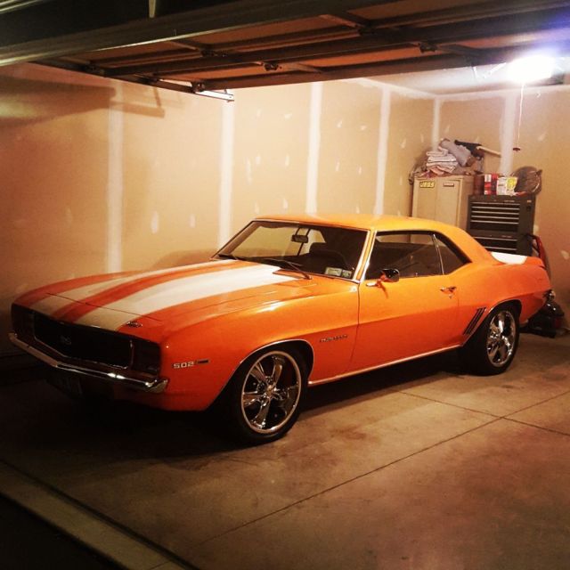1969 Orange Chevrolet Camaro Coupe