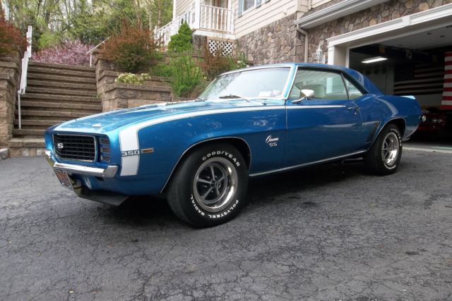 1969 Blue Chevrolet Camaro