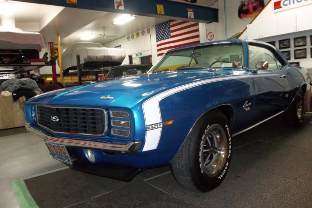 1969 Blue Chevrolet Camaro