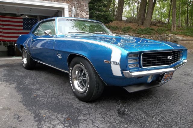 1969 Blue Chevrolet Camaro