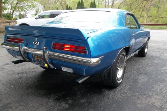 1969 Blue Chevrolet Camaro