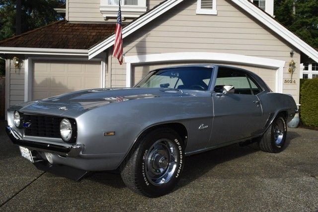 1969 Silver Chevrolet Camaro