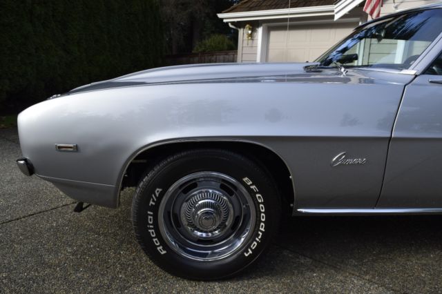1969 Silver Chevrolet Camaro