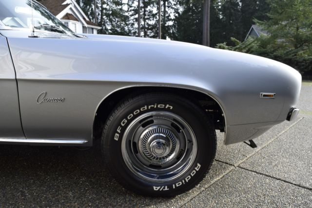 1969 Silver Chevrolet Camaro