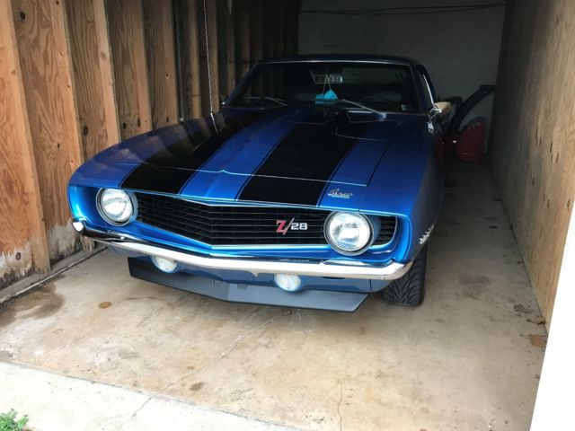 1969 Blue Chevrolet Camaro Coupe