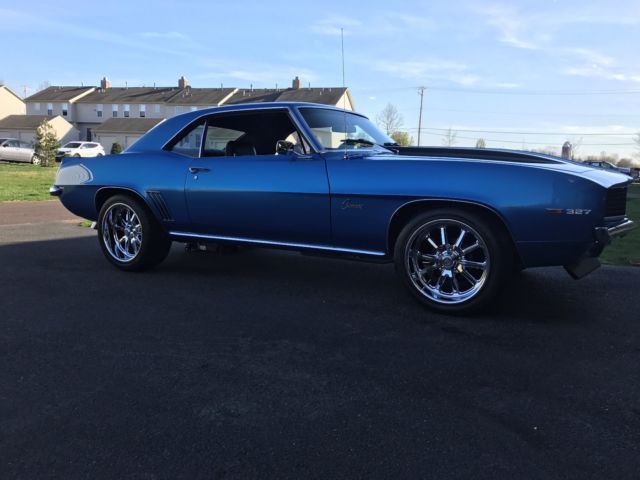 1969 Blue Chevrolet Camaro Coupe