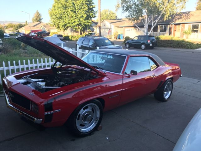 1969 Red Chevrolet Camaro Coupe