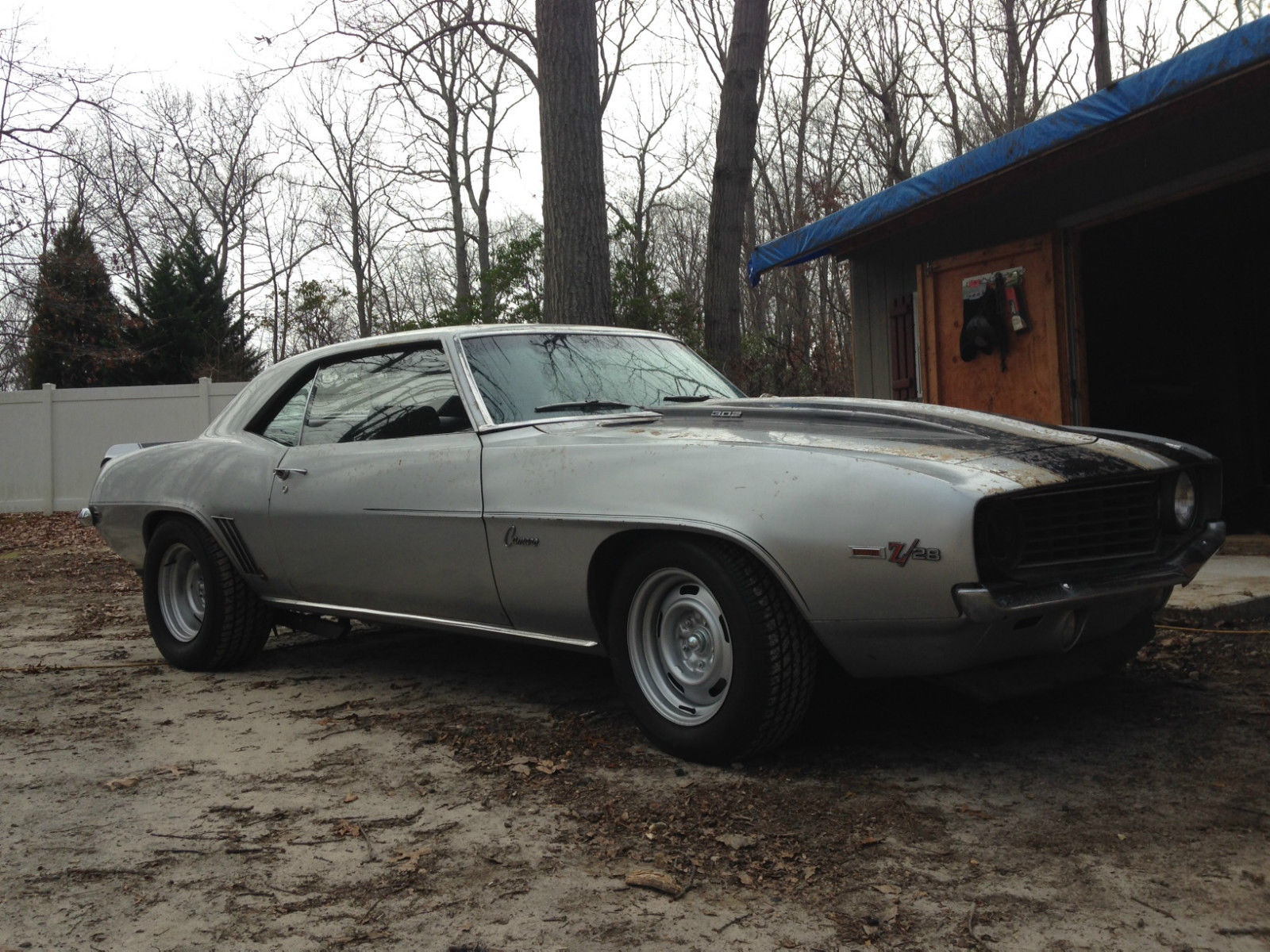 1969 Silver Chevrolet Camaro Coupe
