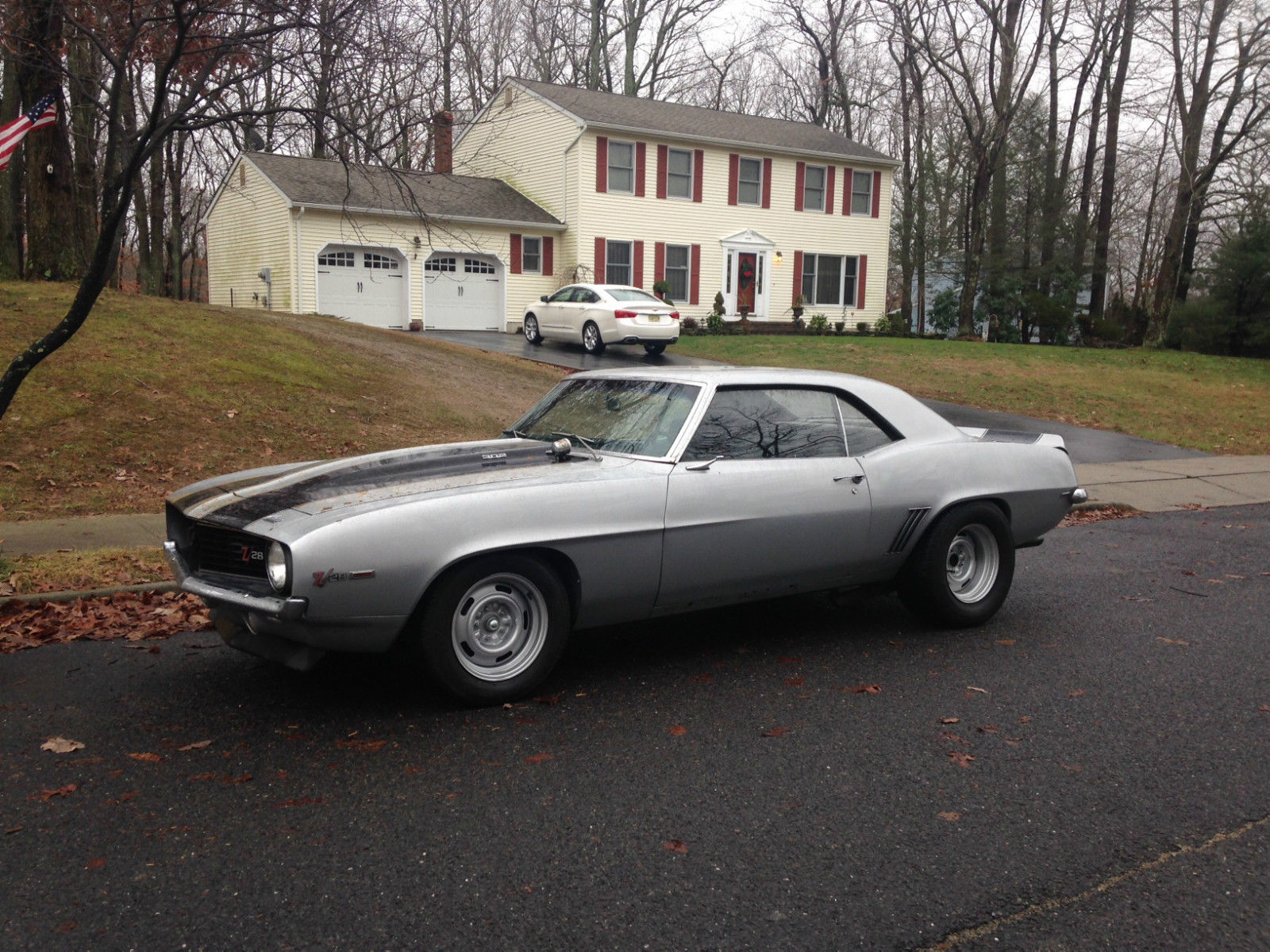 1969 Silver Chevrolet Camaro Coupe