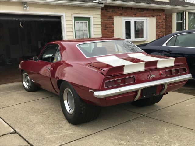 1969 Maroon Chevrolet Camaro