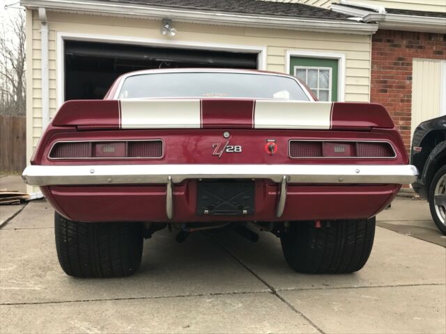 1969 Maroon Chevrolet Camaro