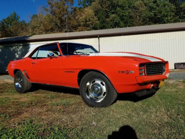 1969 Orange Chevrolet Camaro Coupe