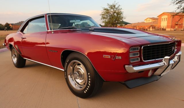 1969 Red Chevrolet Camaro Coupe
