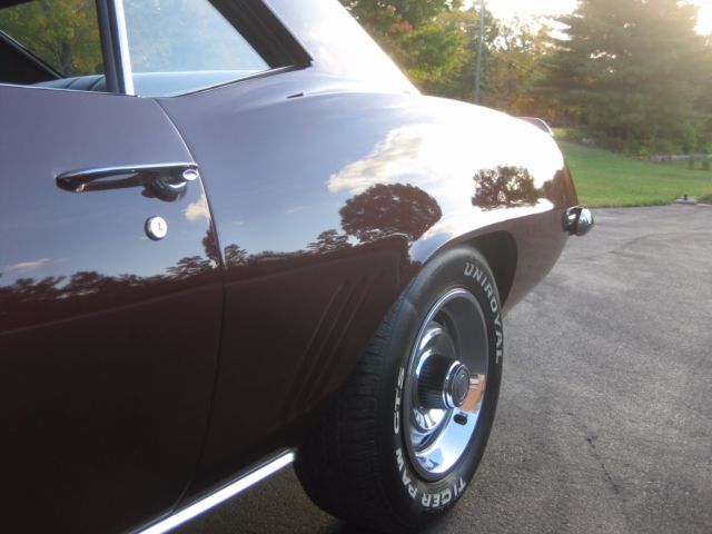 1969 Burgandy Chevrolet Camaro Coupe