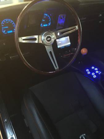 1969 Z28 Blue with Cadillac Pearl White Rally Stripes Chevrolet Camaro Coupe