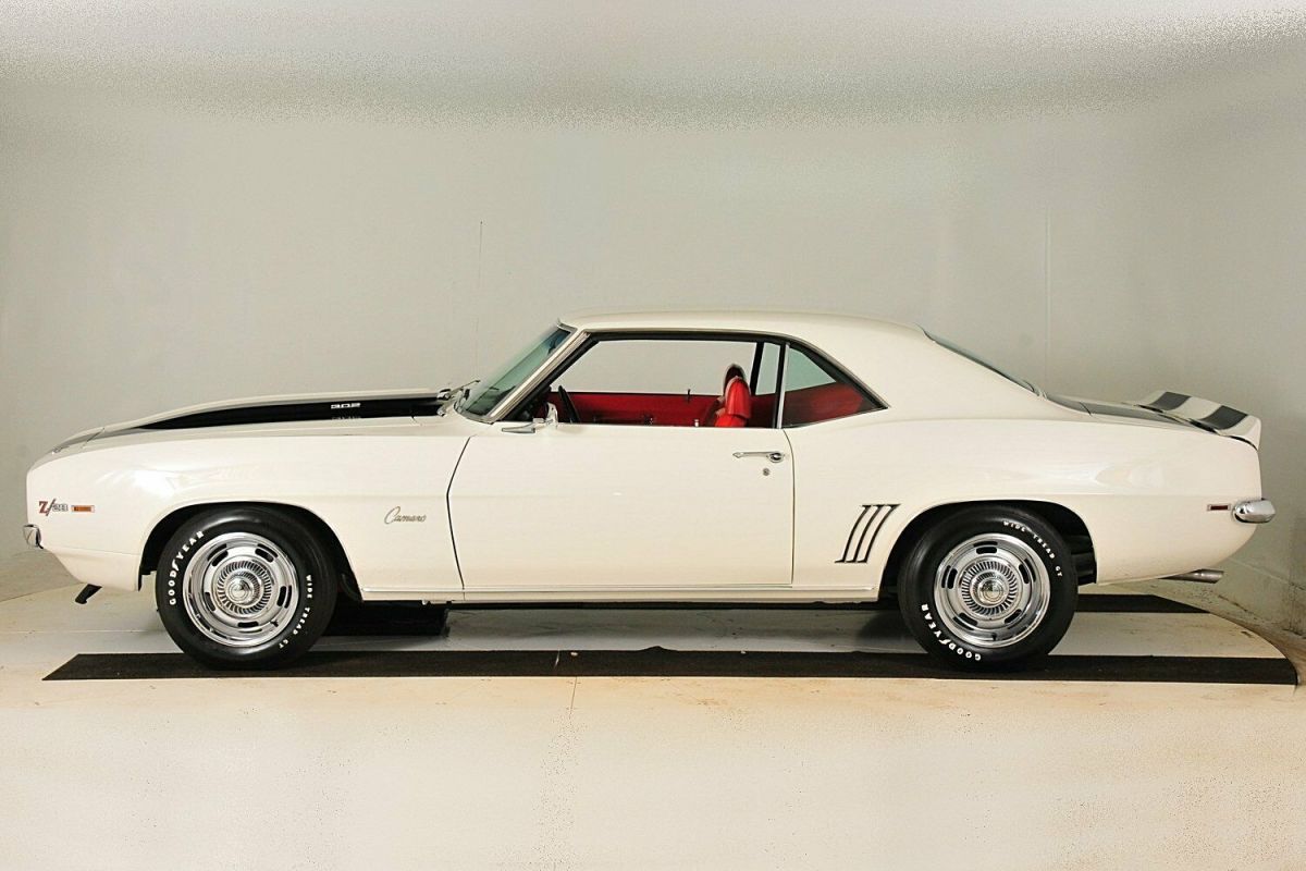 1969 White Chevrolet Camaro Coupe