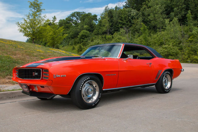 1969 Orange Chevrolet Camaro Coupe