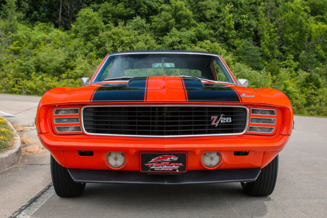 1969 Orange Chevrolet Camaro Coupe