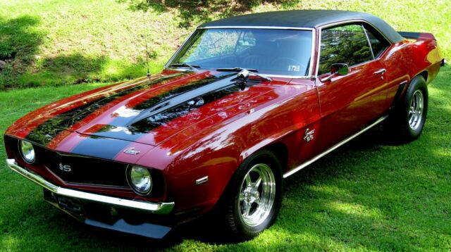 1969 Garnet Red w/Black Stripes Chevrolet Camaro Coupe