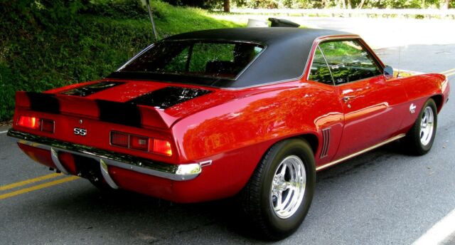 1969 Garnet Red w/Black Stripes Chevrolet Camaro Coupe